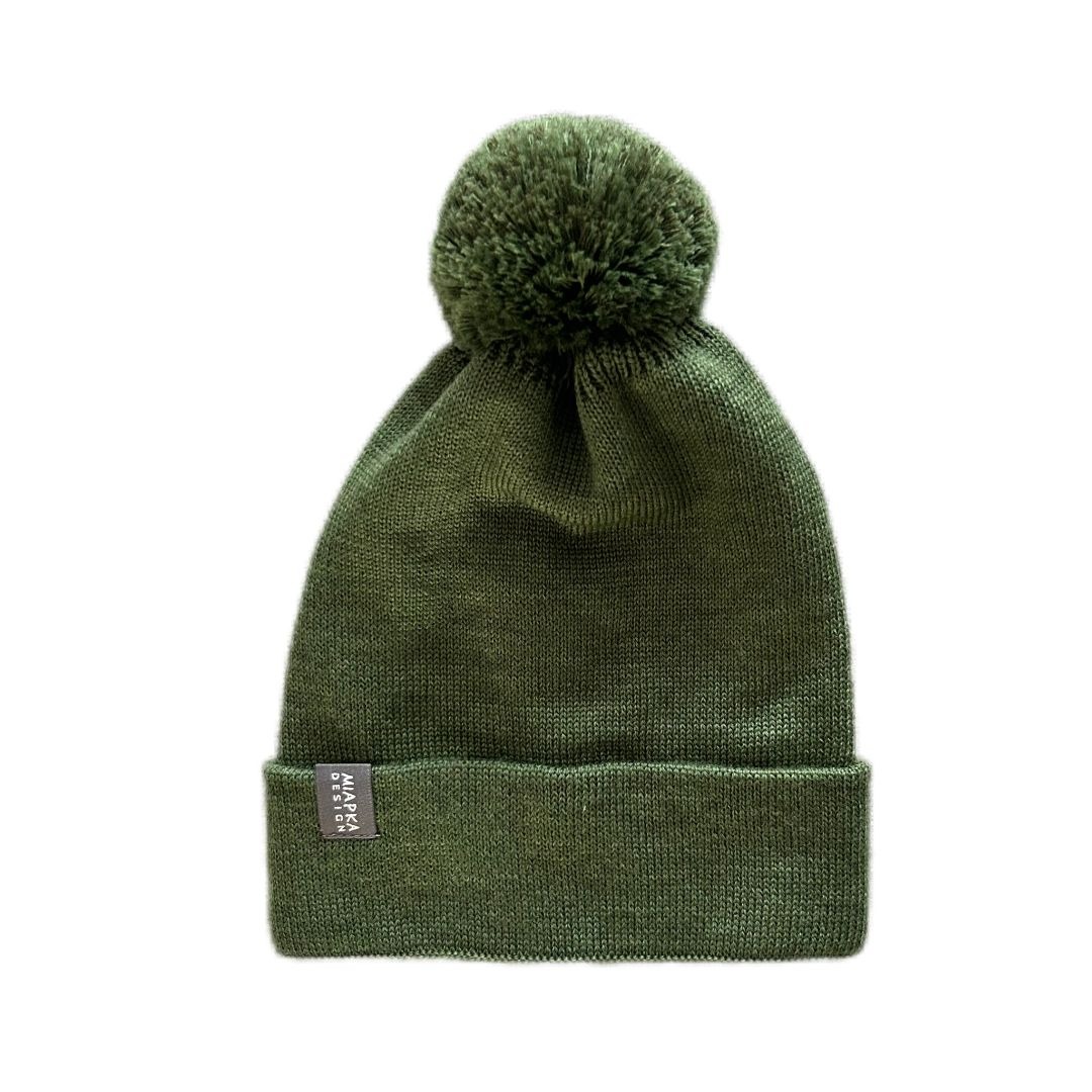 Mütze Merino - Waldmoos