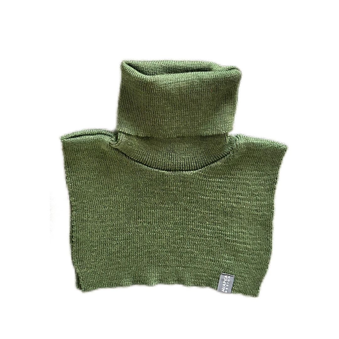 Schlauchschal aus Merino - Waldmoos